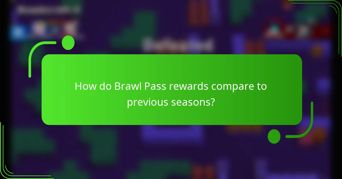 How do Brawl Pass rewards compare to previous seasons?