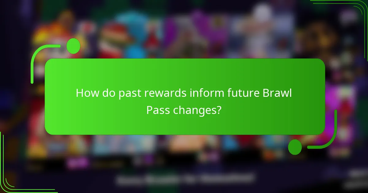 How do past rewards inform future Brawl Pass changes?