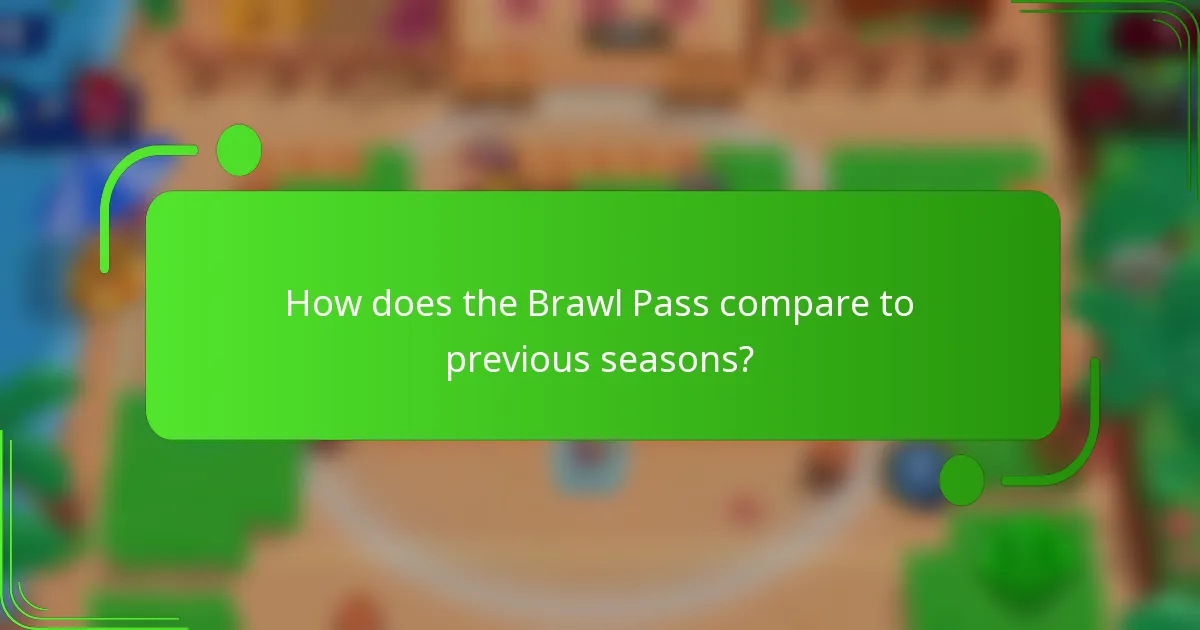 How does the Brawl Pass compare to previous seasons?