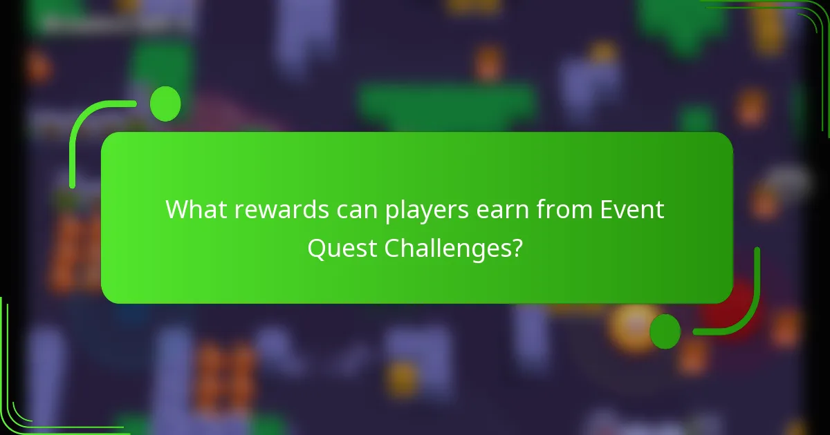 What rewards can players earn from Event Quest Challenges?